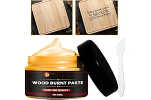 YOUNGWIER Holzbrennpaste - Scorch Holzbrennpaste für Holz und Basteln, Einfach aufzutragende Brennpaste für Holzhandwerk-Verbrennungsgel,DIY Brandmalerei-Zubehör für DIY Holzmalerei,DIY Holzfarbprojekte