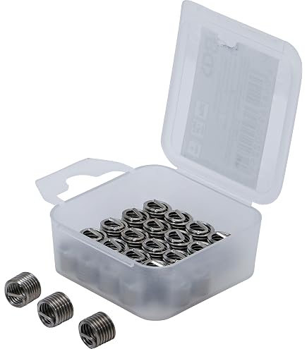 M8x1,0 Gewindereparatur-Set – Mit HSS-Bohrer, Gewindeschneider, Senker & 10 Edelstahl-Einsätzen – In Robuster EVA