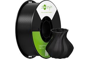 SOLEYIN Ultra PLA Filament 1.75mm Black, 3D Printer Filament 1kg 30-300mm/s, for most 3D printers, Creality Ender-3 K1 K1C K2 plus Hi