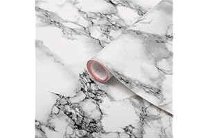 ‎D-C-FIX d-c-fix Klebefolie Marmor-Optik Marmi weiß selbstklebende Folie wasserdicht realistische Deko für Möbel, Tisch, Schrank, Tür, Küchenfronten Möbelfolie Dekofolie Tapete 67,5 cm x 2 m