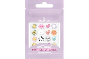 Essence Cosmetics Parches para granos PIMPLE PATCHES, antimanchas, cuidado, cubriente, calmante, 32 piezas