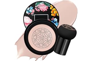 OWNEST KYDA Mushroom Head Air Cushion BB Cream, Concealer Lasting Nude Makeup Moisturizing Brightening Pigment CC Liquid Foundation, Even Skin Tone Makeup Base BB Cream -(Natural)