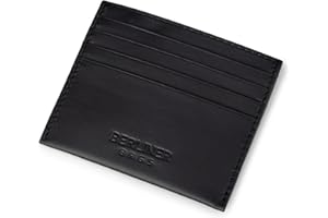Berliner Bags Premium Portacarte Piccolo con Protezione RFID Portafoglio in Pelle Donna Uomo Minimale (Nero)