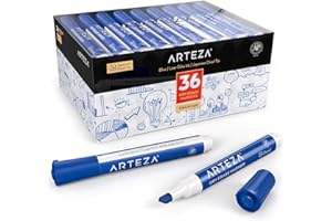 ARTEZA ARTZ-8555 Pennarello per Lavagna Cancellabile a Secco, Blu, Set da 36, unità