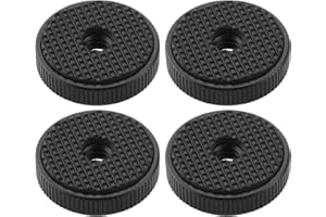 SG Store 4 STÜCKE 1/4 Zoll Kamera Aluminiumlegierung Weibliches Rändelrad 26 x 6,5mm Kamera Kontermutter Adapter für Den Anschluss von Kamera An Mikrofonstativ