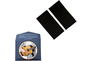 ALBA GUITAR BEADS Alba GB - Banda Antideslizante para guitarra clasica, flamenca, española banda neopreno antideslizante, talla grande, negro