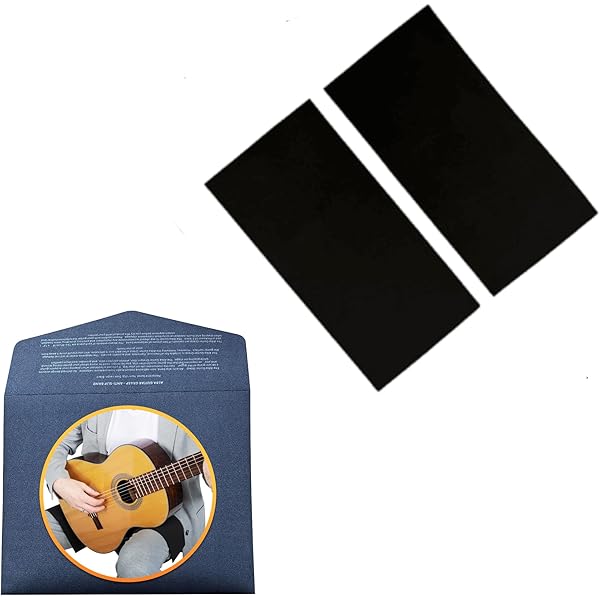 Manicotto Per Chitarra - Nero, Poliestere, Per Chitarristi Classici Ed Elettrici, Taglia S/M