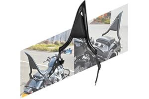 HCmotorku Motorcycle Detachable Sissy Bar Passenger Backrest with Cushion Pad Fit For Harley Softail Fat Boy FLFBS 2018-2023 Breakout FXSB 2013-2023 22 Inch (Black)