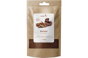 Carefood - Reishi Puro en Polvo Ecológico - Superfood 100% Bio y Apto para Veganos - Fácil de Mezclar y Mejora Calidad de Sueño - 125 g