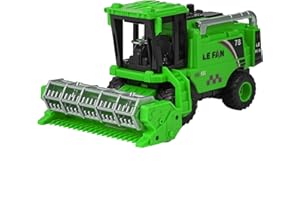 EliphonTowne Combine Harvester Toys-Simulating Wheat Cutting Scenes and Multi Joint Movable Farm Toys, Combination Harvester GREEN