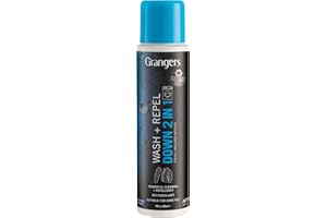 GRANGER'S Grangers Wash + Repel Down 2 en 1 | 300 ml | Limpia y reprueba tu equipo de plumón en un solo lavado, ahorrando agua y energía