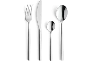 Amefa Carlton 24-częściowy zestaw sztućców dla 6 osób, stal nierdzewna, sztućce nadają się do mycia w zmywarce, sztućce do jedzenia, sztućce stołowe