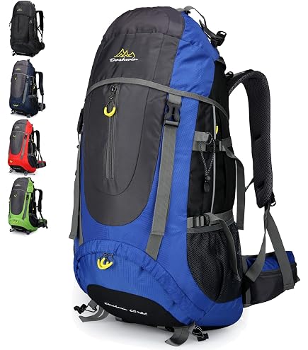 Zaino Impermeabile 40L Con Scudo Antipioggia - HUWAIJIANFENG Zaino Da Campeggio, Trekking E Outdoor - Stile Militare