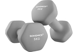 ‎SONGMICS SONGMICS Hantle,zestaw hantli, hantle sześciokątne, powłoka neoprenowa, trening siłowy, trening fitness, do domu