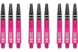RED DRAGON Nitrotech Lot de 3 Jeux de tiges de fléchettes intermédiaires (9 tiges au Total)