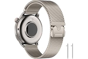 PaceBid Pasek 22 mm kompatybilny z Amazfit Balance, nowi mężczyźni i kobiety, magnetyczna stal nierdzewna, tkana metalowa siatka, zamiennik paska do Amazfit Balance 2 - Starlight