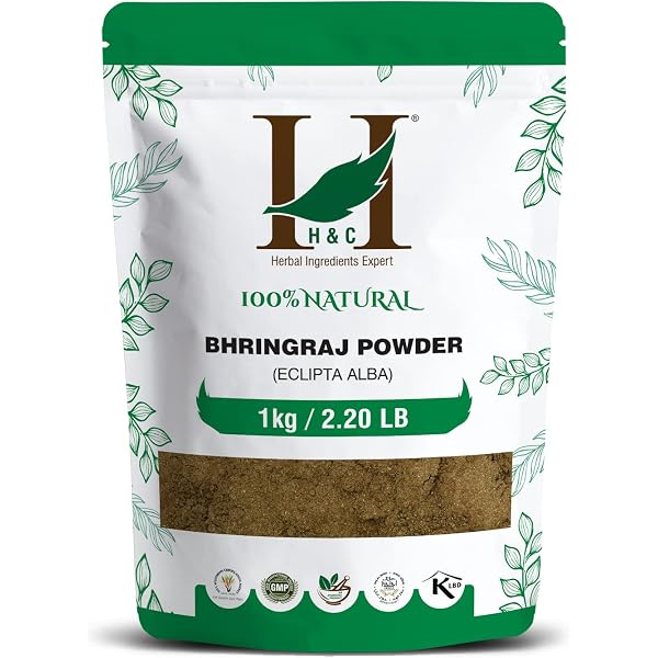 Reines Bhringraj-Puder 227 G – Natürliches Haarwuchsmittel Aus Indien (Eclipta Prostrata)