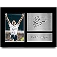 HWC Trading A4 Paul Gascoigne Spurs Tottenham Hotspur Gazza Gifts Printed Signed Autograph Picture for Fans and Supporters - A4