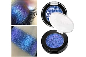 ‎AFFLANO Afflano Multichrome Glitter Blau Chamäleon-Lidschatten Hochpigmentierter Chrome Holographischer Schimmer Für Blaue Augen