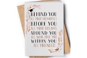 GREETING CARDS FOR EVERYONE Carte de remise de Diplôme - Carte Felicitations Diplome pour Homme et Femme - Cadeau Reussite Diplome, Brevet des Collèges, Baccalauréat - Félicitations on Your Graduation pour Fille, Fils - NUM 206