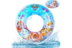 XLZJYIJ Schwimmring Baby, 60 cm Aufblasbare Schwimmreifen Kinder, Float Schwimmhilfe Kinder mit Cartoon-Muster, Schwimmtrainer für Kinder 3 bis 6 Jahren