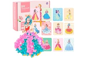 Siereolly Kit de peinture à la main pour enfants avec tissu - Poke pour la peinture - Jouet 3D DIY - Jouet éducatif - 12 feuilles