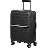 Samsonite Neo Flux - Expandable, Black/White, Neo Flux | Negro, maleta r&iacute;gida ampliable, 55H x 40W x 20D cm, 39/45 L, 2.7 kg,