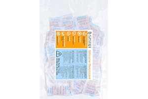 5 g x 80 st Silicagel påsar, Silica kulor Silica Gel påsar, Kiselgel torkmedelspåse, Fukt indikator torkmedel orange till grön, för kläder Förvaring av apparater (5 g)