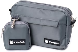 A WOOF LIFE Dog Handbag - Ultimate Dog Walking Bag. Ideal for Dog Walking Accessories, Includes Treat Pouch! Dog Lovers Gifts for Women.