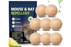 LUNARECLIPSE Mouse Repellent Peppermint Oil Rat Repellent - Mice Repellent, Rodent Repellent Rat Deterrent Outdoor Indoor, Effective Against Rat and Long Lasting Protection for Home Garage Attic(8 Pack)