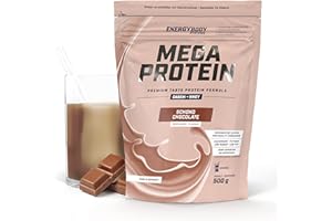 ‎ENERGYBODY Energybody Mega Protein "Schoko" 500 g / Mehrkomponenten Protein Pulver mit Casein Whey Mix als Eiweiss Protein Pulver / Eiweiß Shake ohne Aspartam/ Eiweißpulver / 20 Portionen