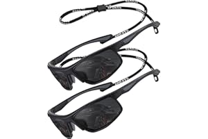 Perfectmiaoxuan Occhiali da sole polarizzati per uomo donna ciclismo montagna trekking guida pesca arrampicata sportivi Le vacanze Viaggi cordino occhiali Protezione UV