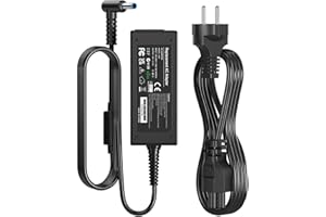 PONKOR HP Laptop Ladegerät, Hp Laptop Ladekabel 45W 19.5V 2.31A Laptop Netzteil für HP Stream 11 13 14, Elitebook Folio, Spectre Ultrabook, Pavilion Touchsmart und mehr (4.5mm x 3mm)