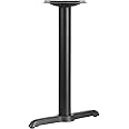 Flash Furniture 5'' x 22'' Restaurant Table T-Base with 3'' Dia. Table Height Column, Black