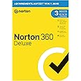 Norton 360 Deluxe 2022 | 3 Geräte | Antivirus | Unlimited Secure VPN und Passwort-Manager | 1 Jahr | PC/Mac/Android/iOS | Akt