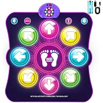 Hot Bee Tapis de Danse Musique avec Bluetooth, Cadeaux Filles, tapis de danse en Hot Bee Tapis de Danse Musique avec Bluetooth, Cadeaux Filles, tapis de danse en