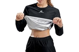 HOTSUIT Vêtements de Sudation pour Sauna Sweat de Femmes Costume Sauna Survêtement d'entraînement Sauna Suit bodyshaper
