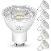 GU10 LED Bulb 7W (Equivalent to 60W), 600LM 3000K Warm White, 6 Pcs | 38&deg; Accent Lighting, For Track Lights, Art Lighting, Ce