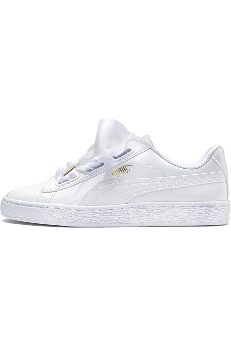 puma basket heart white rose gold