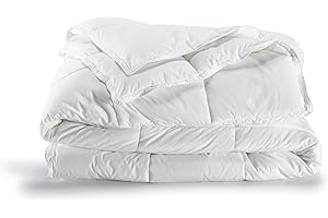 De Witte Lietaer 191661 Ducky Copripiumino Matrimoniale in percalle di cotone, colore: bianco, 100% percalle di cotone, bianco, 260 x 240 cm