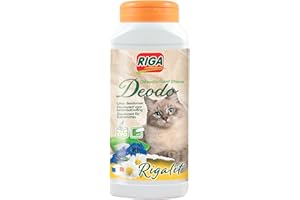 RIGA - Rigalit Déodo - Désodorisant Litière Chat - Parfum Floral - Neutralise Odeurs Et Bactéries - Prolonge Durée De La Litière - Rafraichit L'Atmosphère - 750g