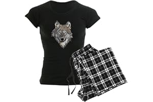CafePress Lone Wolf Pajamas Womens Novelty Cotton Pyjama Set, Comfortable PJ Sleepwear