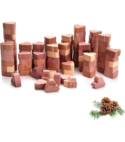 24 Billes En Bois De Cèdre - Anti-Mites Naturel - Absorbe Humidité Et Odeurs - Pour Armoires, Tiroirs Et Voiture