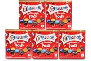 cafféluxe Celebrations Dolce Gusto Compatible Hot Chocolate Pods - Twix, Mars, Bounty, Snickers, Galaxy, Malteser, Milky Way & Galaxy Caramel (40)