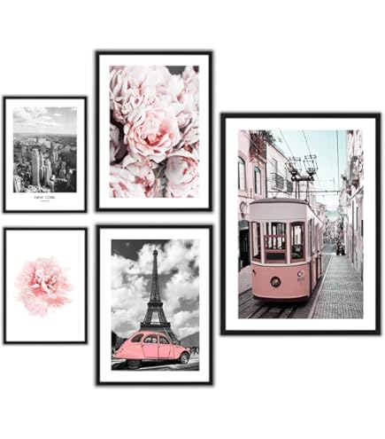 DOODLREAM Lot De 9 Champignons Sur Fond De Journal Vintage Sans