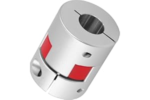 JESUSTREE 5 mm x 10 mm CNC Flessibile Plum Accoppiamento Condensatore Assiale Accoppiatore Prugna in Lega di Alluminio Albero Accoppiatore Motore Passo-passo CNC Encoder D20 L25