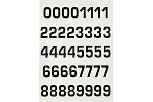 Cadox Adhesif Planche Chiffres Noirs