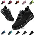 Bawalon Safety Shoes Trainers Men Womens Steel Toe Trainers, Lightweight Safety Shoes Breathable Work Trainers