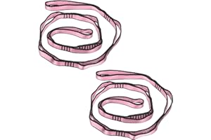 PATIKIL Daisy Chain Straps, Strong Climbing Strap Adjustable Nylon Chain Sling for Aerial Yoga Hammock Swing