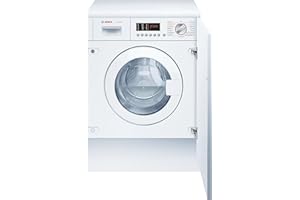 Bosch WKD28543 Serie 6 Einbau-Waschtrockner, 7 kg Waschen und 4 kg Trocknen, 1400 UpM, Beladungsmenge 7-4 kg, Auto Dry: optimale Trocknung, Sportswear-Programm, Schnell & Mix leise